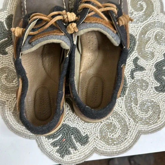 Grey tan and navy blue sperrys pro -sider - Picture 8 of 9